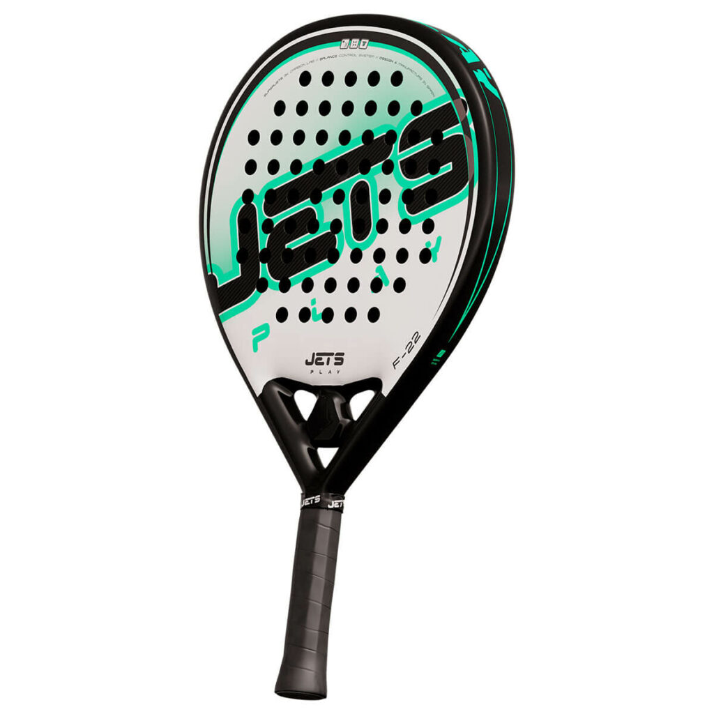 Pala de pádel redonda F22: inclinada
